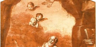 Oggi omaggio a Cesare Pronti, scenografo del sacro Cesare-Pronti_Storie-della-vita-di-San-Girolamo-San-Girolamo-e-il-leone-