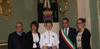 I complimenti dell’Assessore Castorri per il giovane ginnasta Andrea Dotti Incontro con Andrea Dotti