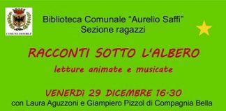 Alla Biblioteca Comunale “Saffi”: racconti sotto l’albero racconti sotto lalbero