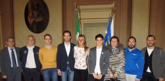 Matteo Nannini con genitori staff e Assessore