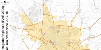 Il 4 febbraio a Ferrara domenica ecologica planimetria limitazione circolazione