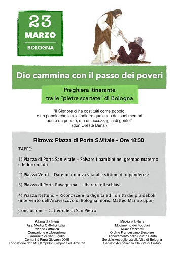 Dio cammina con il passo dei poveri 20 03 18