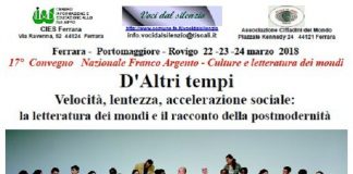 Convegno Nazionale Franco Argento: scrittori e giornalisti del mondo a confronto sull’ ‘accelerazione sociale’ daltri-tempi-locandina