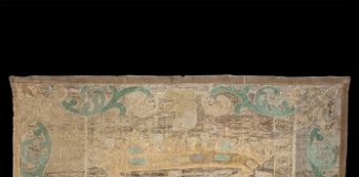 Domenica di Pasqua, ingresso gratuito a Mutina splendidissima manifattura europea- drappo con stemma estese- fine XVII- inizio XVIII