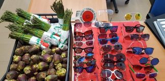 Venditori abusivi di occhiali e ortaggi, intervento della Polizia Municipale di Piacenza in centro storico piacenza