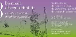 Preview per la stampa della 3a Biennale del Disegno di Rimini venerdi 27 aprile 2018 preview