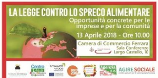 “La legge contro lo spreco alimentare”: oggi a Ferrara un seminario tecnico-informativo ferrara