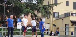 L’assistente allenatore Federico Fucà e Federico Bonacini ospiti alla Festa dello Sport di Castelnovo ne’Monti grissin bon