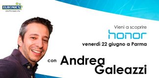 Andrea Galeazzi arriva nel punto vendita Euronics di Parma Parma
