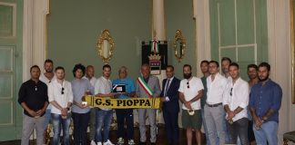 La squadra GS Pioppa festeggia la vittoria del campionato regionale Csi a Palazzo Albornoz Cesena