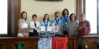 In Municipio il team di Robotica del liceo Respighi, medaglia d’argento alla First Global Challenge di Città del Messico