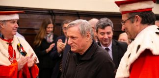 Il sindaco Pizzarotti alla Laurea magistrale ad honorem a Don Ciotti