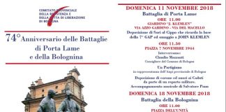 74° Anniversario della Battaglia di Porta Lame, oggi la cerimonia