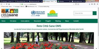 Un sito web tutto nuovo per la rete Città Sane OMS