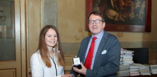 In municipio la canoista Zironi, campionessa a 16 anni