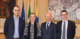 Jo Tarnawsky, vice Ambasciatrice Australiana in Italia, in municipio