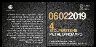“Pietre d’inciampo”, oggi a Parma la posa di 4 pietre temporanee