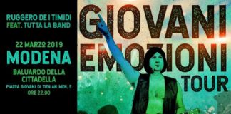 Ruggero de I Timidi: riparte da Modena il “Giovani Emozioni Tour”
