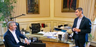 Gianrico Carofiglio incontra il sindaco Federico Pizzarotti