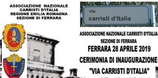 Cerimonia di intitolazione della strada denominata “via Carristi d’Italia”