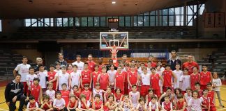 Candi, Llompart e Mussini alla festa di chiusura della stagione della Scuola Basket