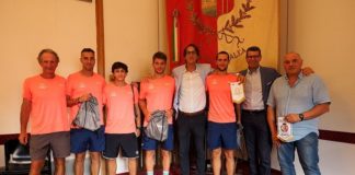 Il Tennis Club Viserba ricevuto in Residenza comunale per festeggiare la promozione in A2
