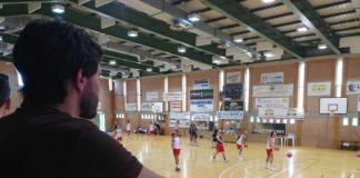 Il presidente Giorgio Zanni al ritiro della Grissin Bon
