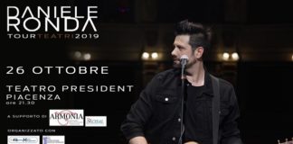Questa sera al Teatro President di Piacenza, il concerto di Daniele Ronda a sostegno di Armonia