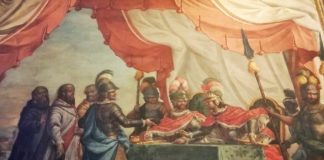 Modena, La pace di Costanza” in “Sala degli Arazzi” a Palazzo Comunale