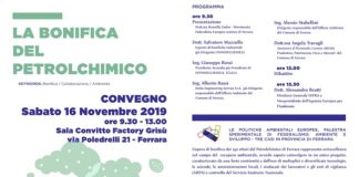 A Ferrara il 16 Novembre il convegno La Bonifica del Petrolchimico