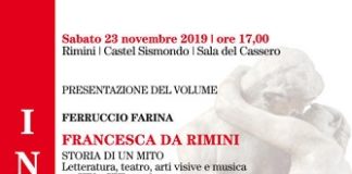 “FRANCESCA DA RIMINI STORIA DI UN MITO Letteratura, arti visive e musica tra XIV e XXI secolo” il 23 novembre la presentazione