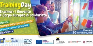 Ferrara, seminario di informazione e formazione “Trainingday Erasmus+ / Gioventù e corpo europeo di solidarietà”