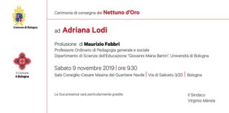 Nettuno d’Oro ad Adriana Lodi, domani la cerimonia di consegna al Quartiere Navile