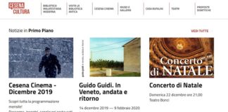 Online il nuovo sito della cultura del comune di Cesena