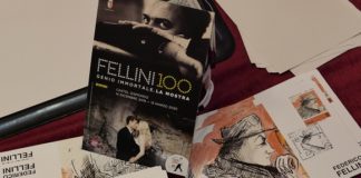 Fellini 100, un autoritratto tratto dal Libro dei sogni per il francobollo del centenario