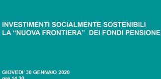 A Parma il 30 gennaio Investimenti socialmente sostenibili – La “nuova frontiera” dei fondi pensione
