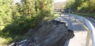 Provincia di Modena: Prignano, i lavori su una frana lungo la sp 19