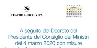 Gli spettacoli annullati da Teatro Gioco Vita per emergenza coronavirus