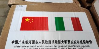 Nota del sindaco Alan Fabbri sulle mascherine donate a Ferrara dalla città cinese gemellata di Heyuan