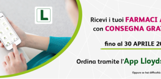 Bologna: per il mese di Aprile, consegna a domicilio gratuita di farmaci e parafarmaci per tutti, con 25 LloydsFarmacia