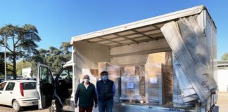 Ravenna, Cuore e Territorio consegna all’Ospedale un altro camion di dispositivi di protezione