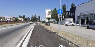 In via Marconi il nuovo percorso ciclopedonale