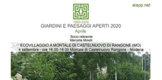 AIAPP e Sfide climatiche, visita guidata 4 settembre in Ecovillaggio (MO)