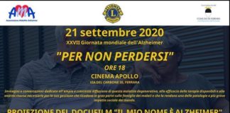 “Per non perdersi”, tavola rotonda e docufilm per informare e sensibilizzare sulla malattia in occasione della Giornata Mondiale dell’Alzheimer