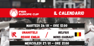 FIBA Europe Cup, l’esordio nella “bolla” contro i belgi del Mons-Hainaut