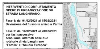 Modifiche alla viabilità in strada Langhirano per lavori nel tratto compreso tra le rotatorie con via Gassman e via Sordi