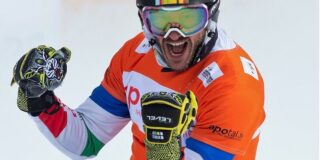 Sottosegretario Pucciarelli, la Coppa del Mondo di snowboard al 1° Caporal Maggiore Aaron March.