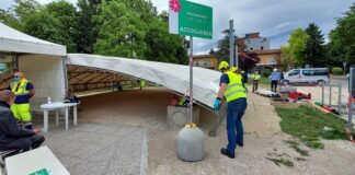 Al Punto vaccinale di Carpi un nuovo gazebo per l’attesa dei cittadini