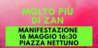 Domenica 16 maggio 2021 mobilitazione lgbtqia unitaria “Molto più di Zan” a Piazza Nettuno