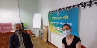 Lucà Morandi al Campo consolare del Bangladesh